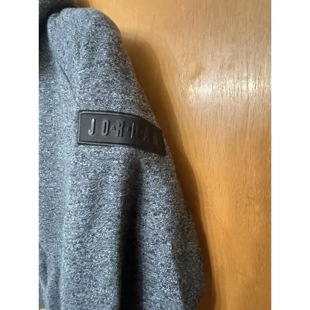 NIKE Air Jordan Hoodie Youth Boys Large Charcoal Gray Full Zip
